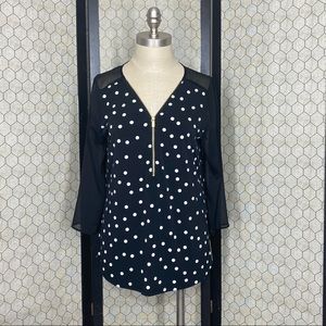 Ellen Tracy Modern Polka Dot Top